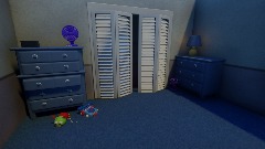 Chica yegando a la puerta