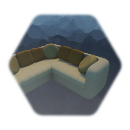Corner Sofa / Couch with pillows