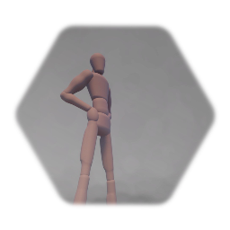Basic athletic man puppet