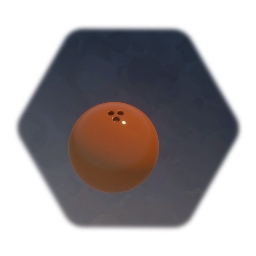 Orange Bowling Ball