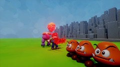 Mario single handedly eradicates the Goomba species