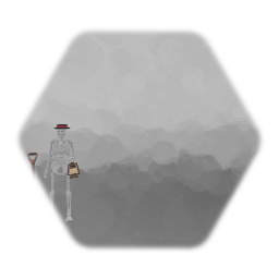 Animated Skeleton Graveyard Caretaker Puppet With Lantern