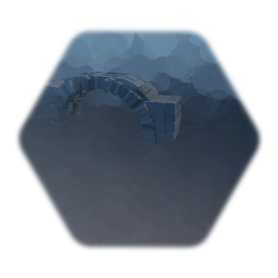 Crumbling stone bridge