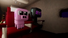 Lil Enderkid and Lil piggy on a airplane