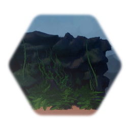 Cliff with vegetation