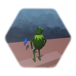Kermit fell down the stairs