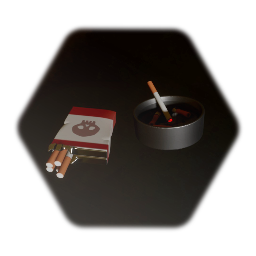 Ashtray & Cigarette