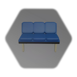Blue bench sofa