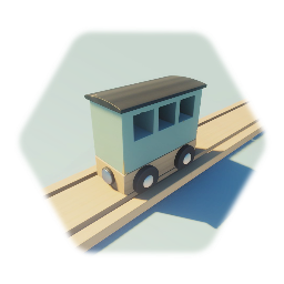 Wooden Toy Train Set