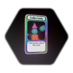Remix of Collectable card template