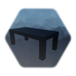 Black table