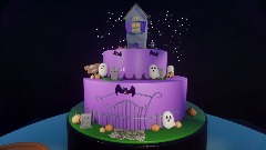 Sketchys Halloween Spooktacular Cake