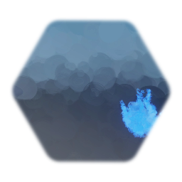 Blue fire ball