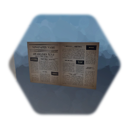 Newspaper template backup