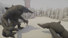 (Knifehead) vs (skull crawler 2021) (TEST FIGHT ANIMATION)