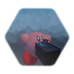 Kirby choking on a DJ