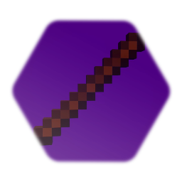 Stick made with flecks