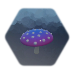 Mushroom - Purple Cap - Silver Spots