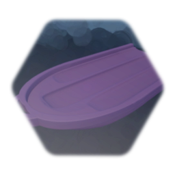 Purple plastic sled