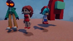 Overhead fnf whitty mod with red AMOGUS