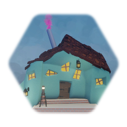 House - whacky playful cartoonish naturey