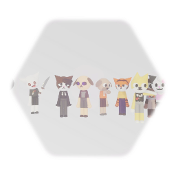 Cats story characters in my style