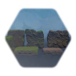 Adventure Platformer Cliff and Grass Building Blocks