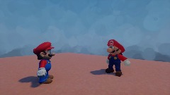 Beta Mario vs Mario