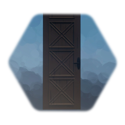 Wooden Door on the left (Holztür links)