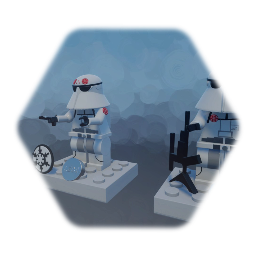 STAR WARS LEGO SNOW  TROOPER and officer  MINIFIGURE