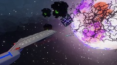 Star trek voyager Borg TRANSWARP hub and borg Queens ship acub