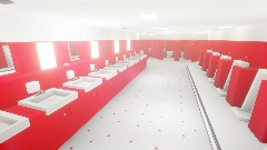 The Red Bathroom
