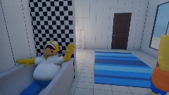 Bart hits homer with a Chair