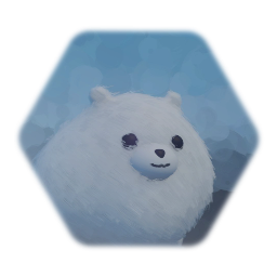 Toy dog “White Spitz”