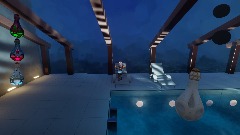 Noël explores Indoor Pool Scene