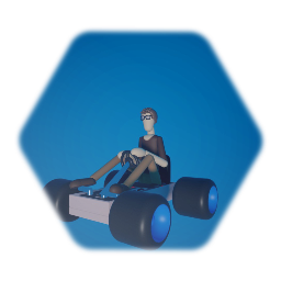 Scott Wozniak in a go Kart