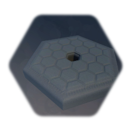 Hex Stepping Stone - Honeycomb - Mildew