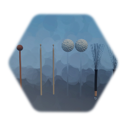 Drumming sticks brushes & mallets