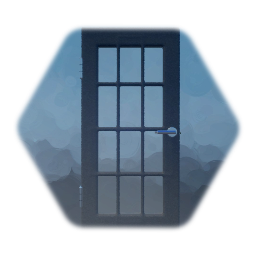 Simple working glass interior door