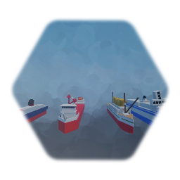 4 still lifes ships