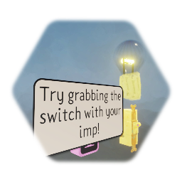 Imp lightswitch with bulb