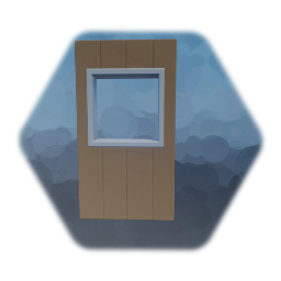 Plank wall small window
