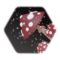Red spotted mushrooms
