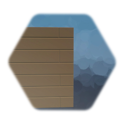 Horizontal plank wall