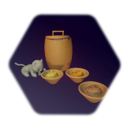 Food Supplies + Kitten