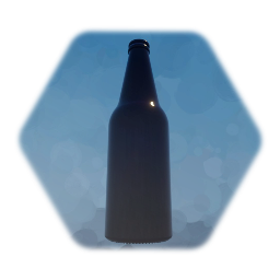 Empty beer bottle