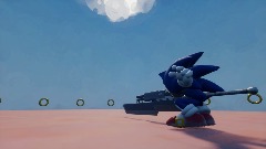 SONIC running with sword