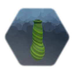 Tall Vase - Slanted Greens