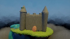 Sky castle  made out of shapes