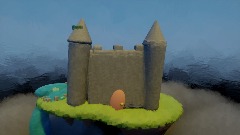 Sky castle  made out of shapes